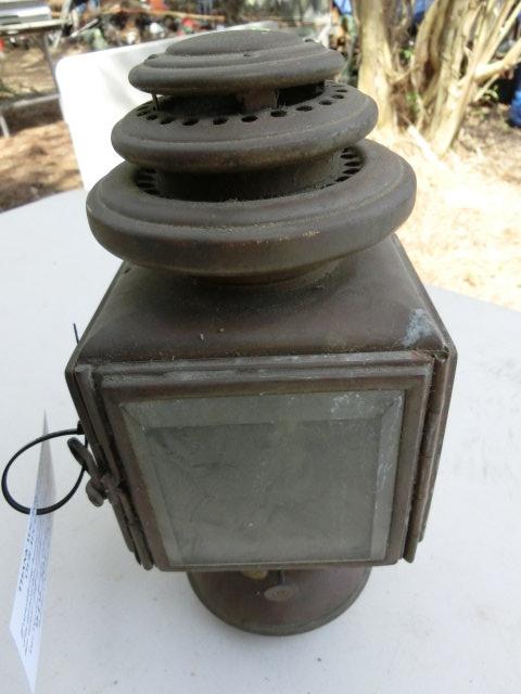 Vintage Chadwick Bros. Brass Car Lantern