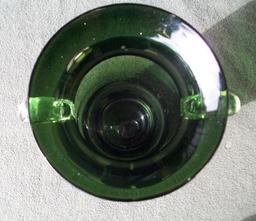 Emerald Art Glass Vase