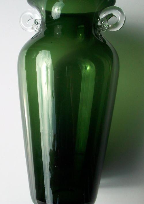 Emerald Art Glass Vase