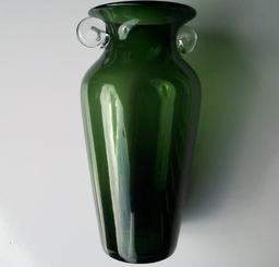 Emerald Art Glass Vase