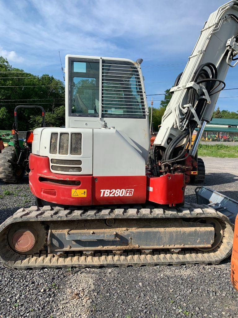 6240 2016 Takeuchi TB280FR Compact Excavator