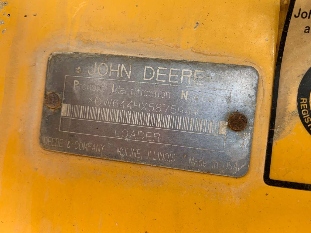 7232 2003 Deere 644H Wheel Loader
