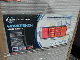 1015 New Red Steelman 7ft Workbench