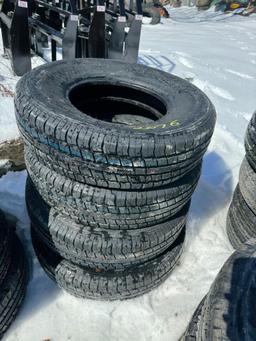 12076 Set of (4) ST235/85R16 Radial Trailer Tires