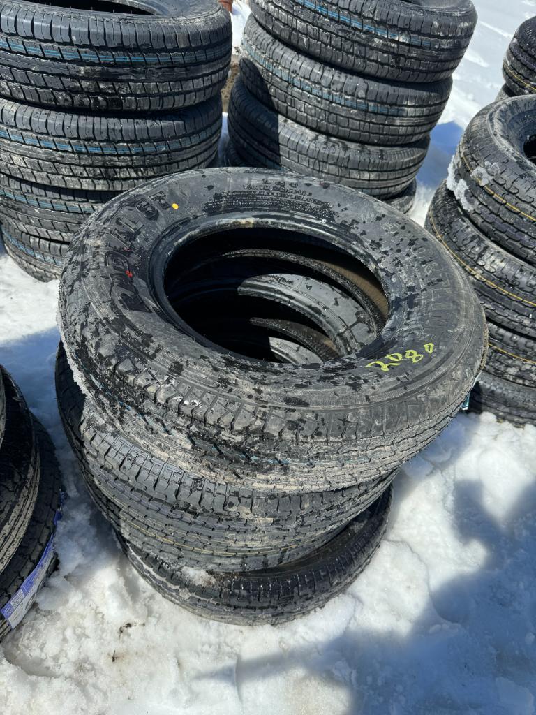 12080 Set of (4) ST205/75R15 Radial Trailer Tires