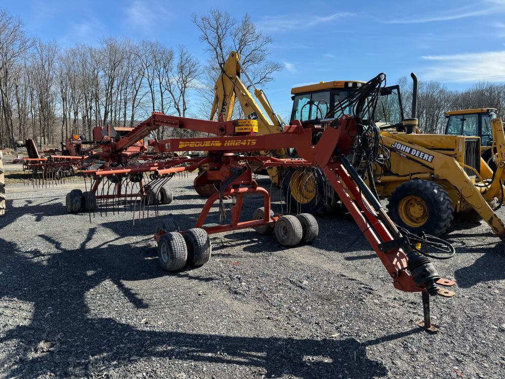 1821 Pequea HR24TS Twin Rotary Rake