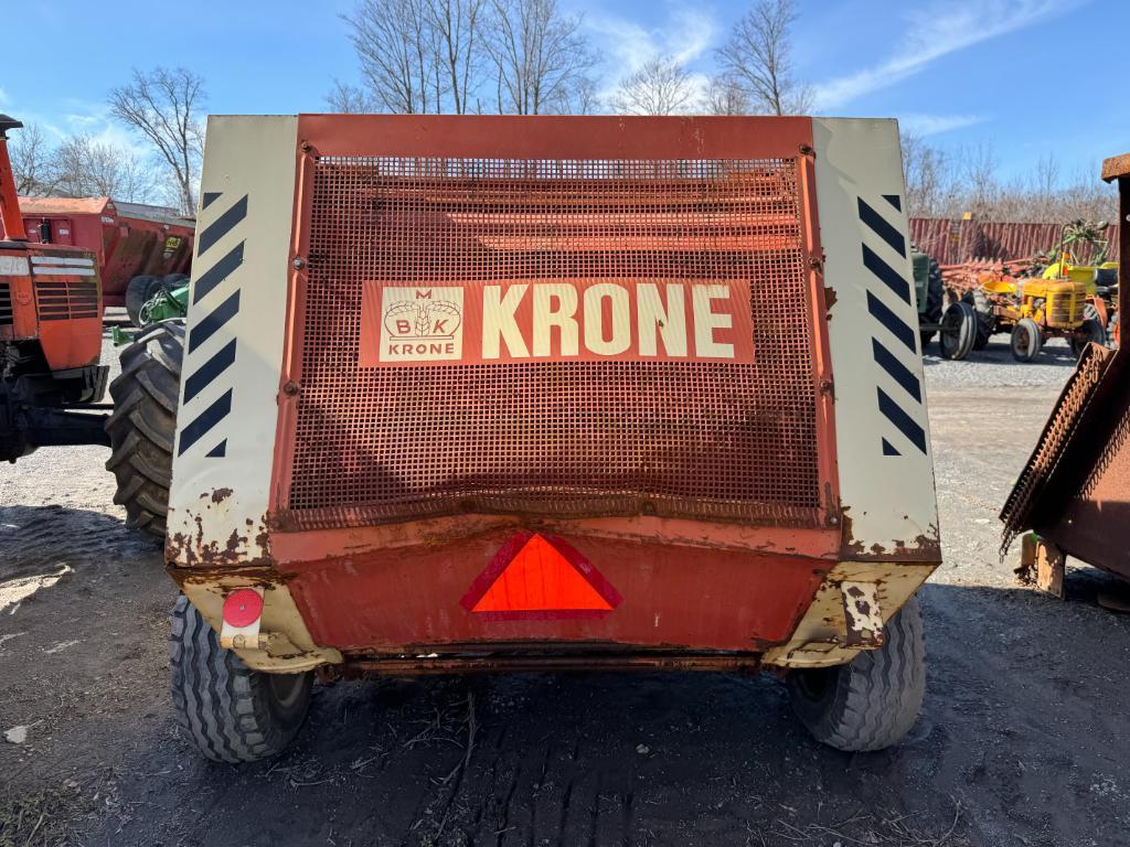 9595 Krone RR125 Round Baler