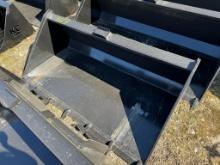 1119 66in Skid Steer Bucket w/ Teeth