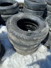 12079 Set of (4) ST225/75R15 Radial Trailer Tires