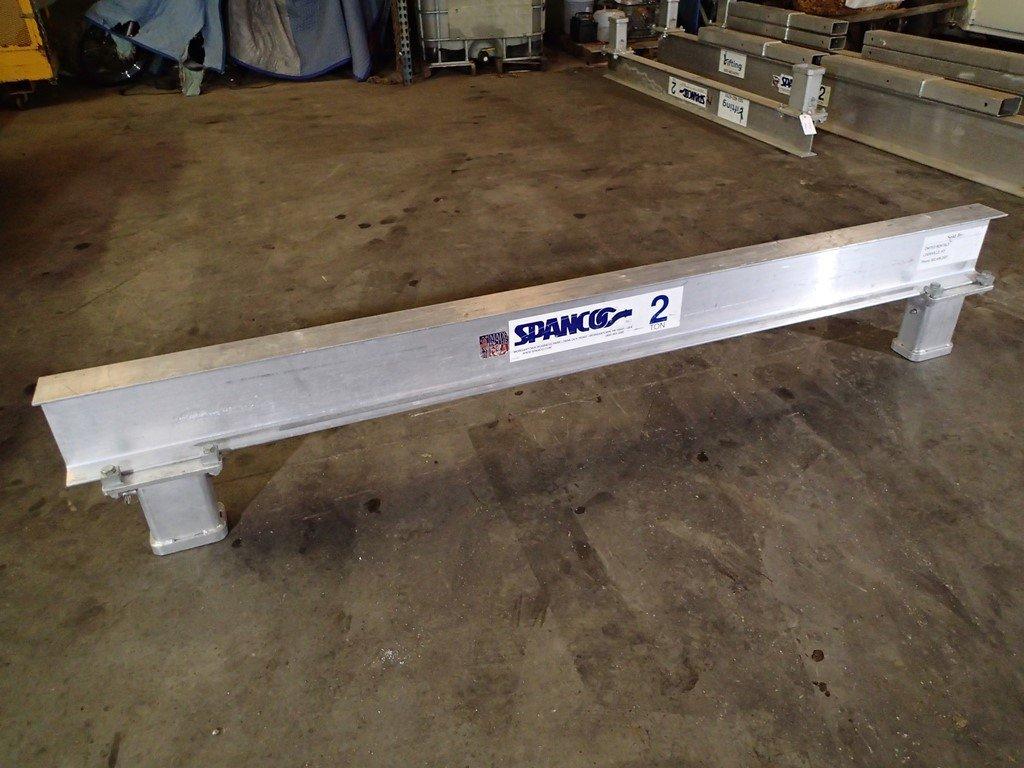 Spanco aluminum gantry beam - 8ft L - 2 ton capacity