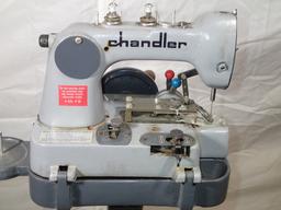 Chandler 481 manual button sewing machine - s/n 39724