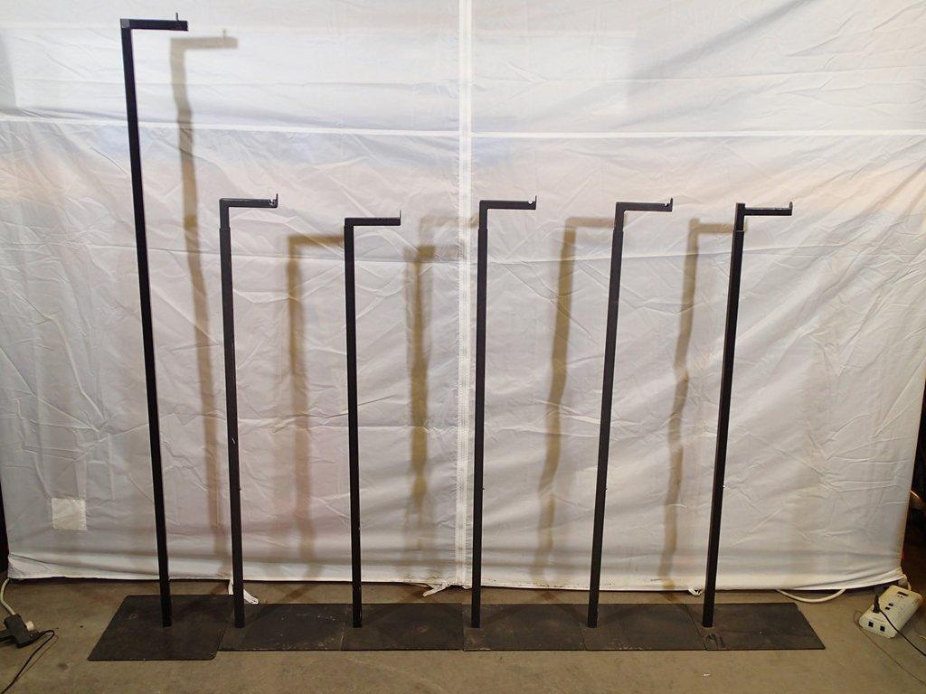 (6) Single garment stands - (5) adjustable height - (1) fixed height