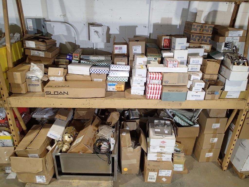 Large Lot of plumbing parts and supplies