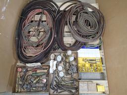 Torches - gages - hoses - couplers - contents of pallet