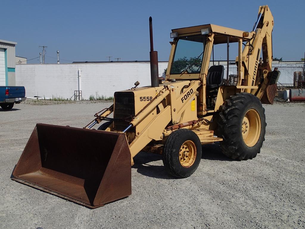 1988 Ford 555B loader/backhoe - PIN C779193 - see video