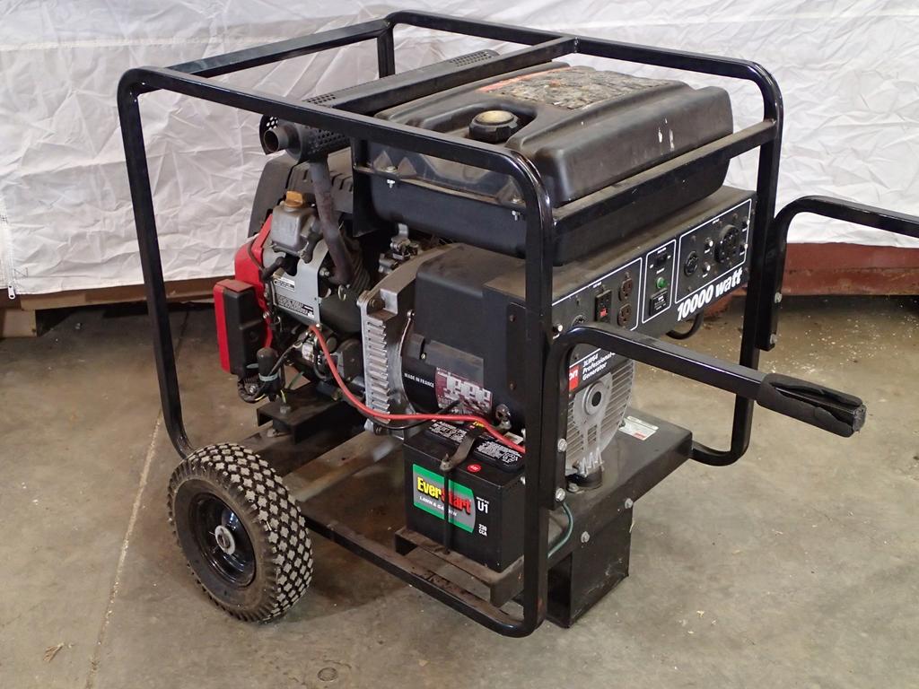 Dayton 3LW64 generator - 10000 watt - s/n 8300359 - electric start