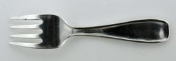 Antique Wallace Silversmiths Sterling Silver Baby Fork “This Little Pig Went To Market”