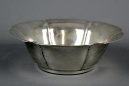 Vintage Mexican Sterling Silver Condiment Bowl and Underplate Juarez 40 Prieto and de. a. Erna Marks