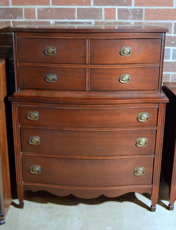 Vintage Mahogany Chest on Chest 2 Over 3, Lots 9-11 Match