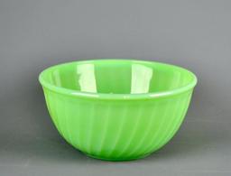 Vintage Fire King Jadite Swirl Mixing Bowl