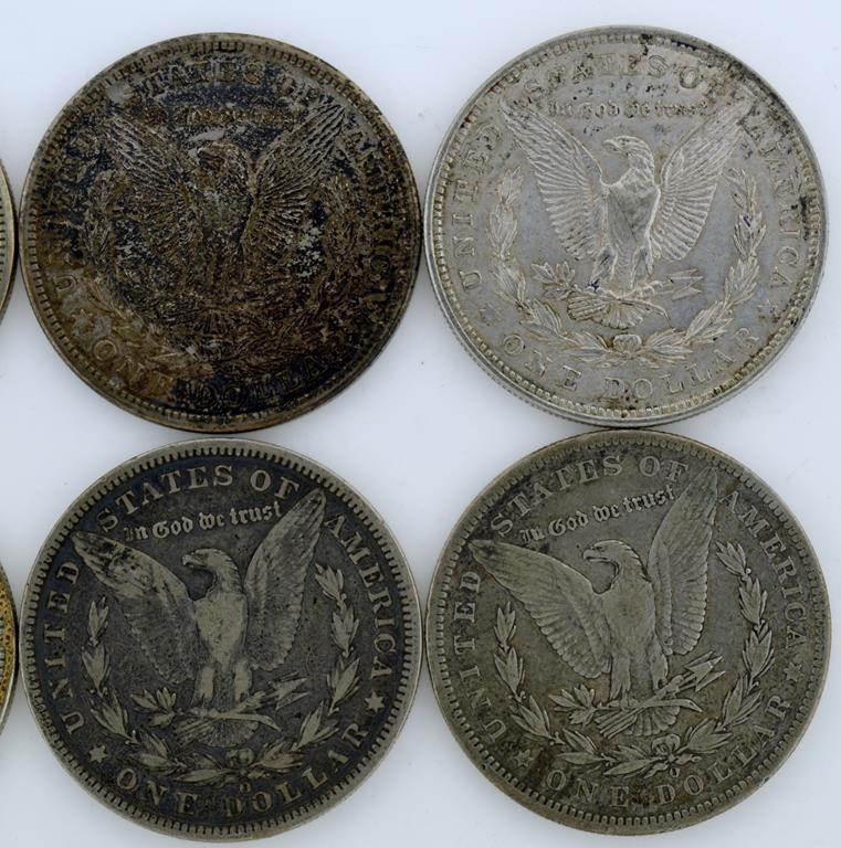 Lot of 112 Silver Dollars: 34 Morgan, 77 Peace, & 1 Eisenhower 1971-S, Conditions As Shown