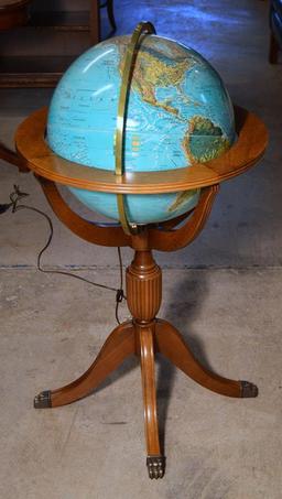 Replogle World Horizon Series Lighted Floor Globe w/ Cherry Stand