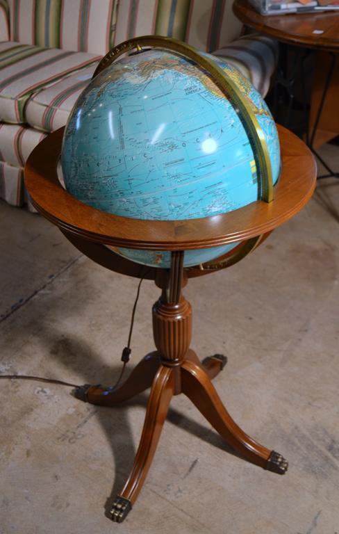 Replogle World Horizon Series Lighted Floor Globe w/ Cherry Stand