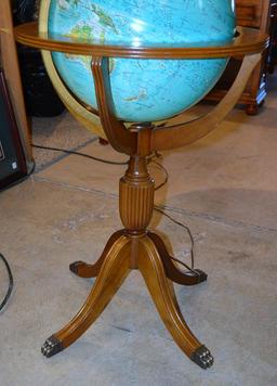 Replogle World Horizon Series Lighted Floor Globe w/ Cherry Stand