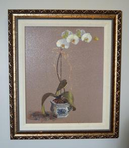 Bombay Company Framed Lanker's Orchid Decorator Art Print