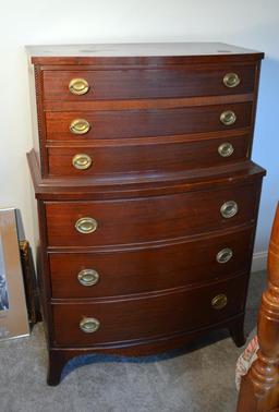 Vintage Mahogany Chest On Chest Dresser