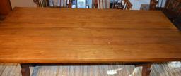 Vintage Trestle Dining Table (pairs with lot 15 chairs)