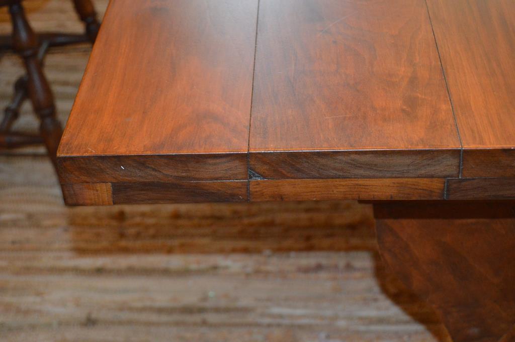 Vintage Trestle Dining Table (pairs with lot 15 chairs)