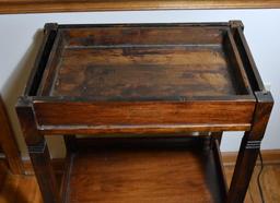 Antique Tray-Top Side Table