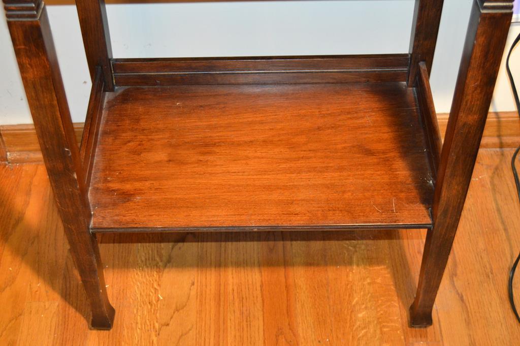 Antique Tray-Top Side Table