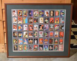 Framed Coca-Cola Coke Cards Press Sheet PreCut