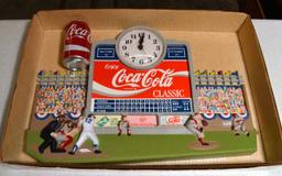 Electric Coca-Cola Advertising Wall Clock w/ Original Box