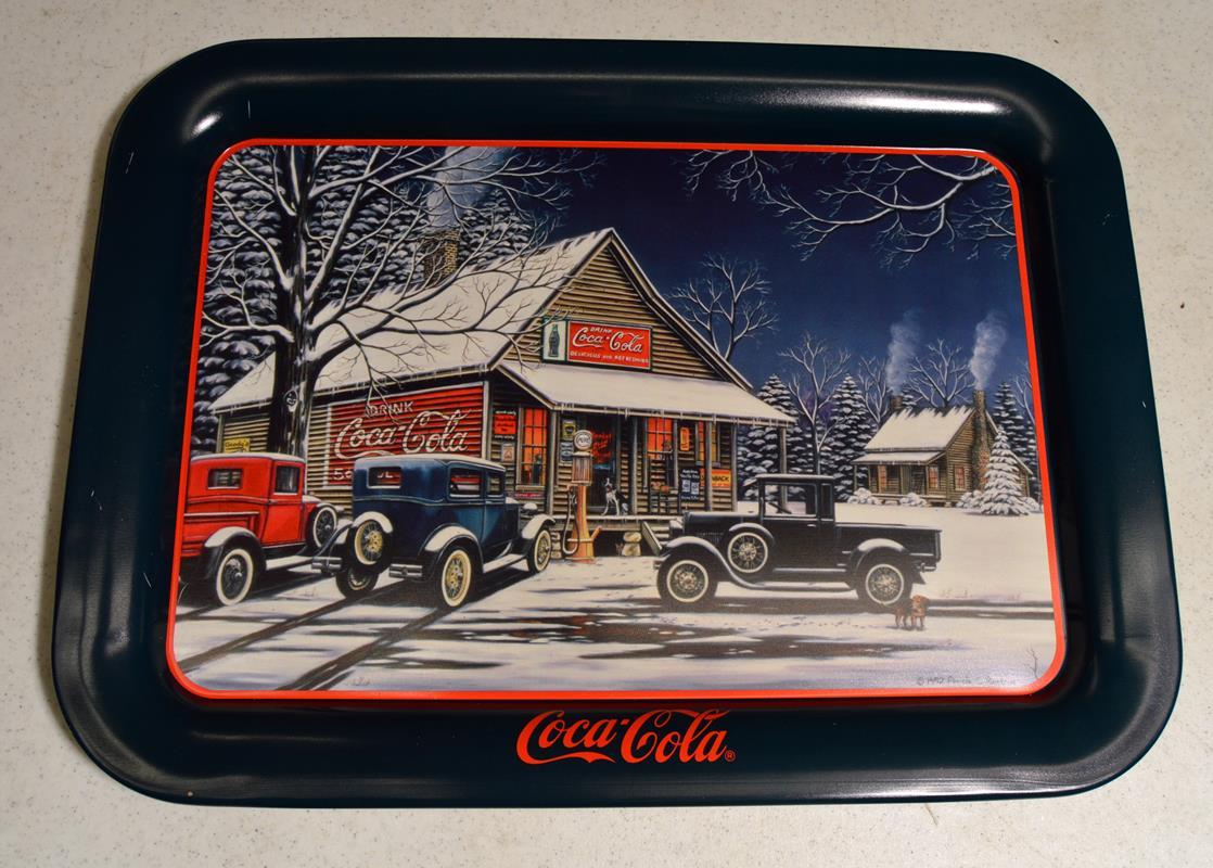 1995 Metal Coca-Cola Tray, “The Gathering Place”