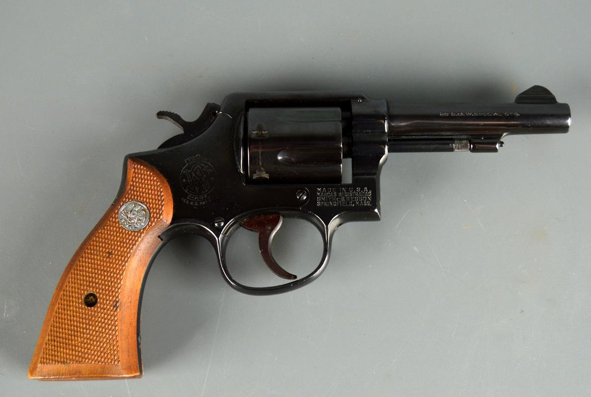 Smith & Wesson Model 10, .38 Spcl, Six Shot Revolver, Marked C492777 on Butt