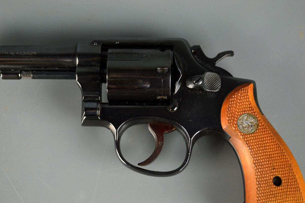 Smith & Wesson Model 10, .38 Spcl, Six Shot Revolver, Marked C492777 on Butt