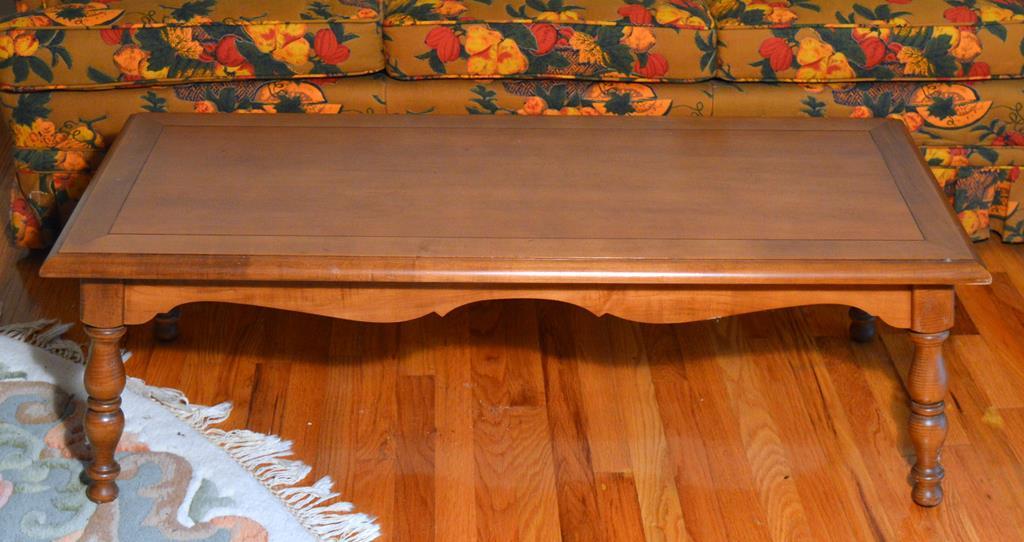 Vintage Maple Colonial Style Coffee Table