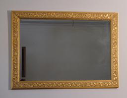 Vintage Gold Leaf Wooden Frame Wall Mirror