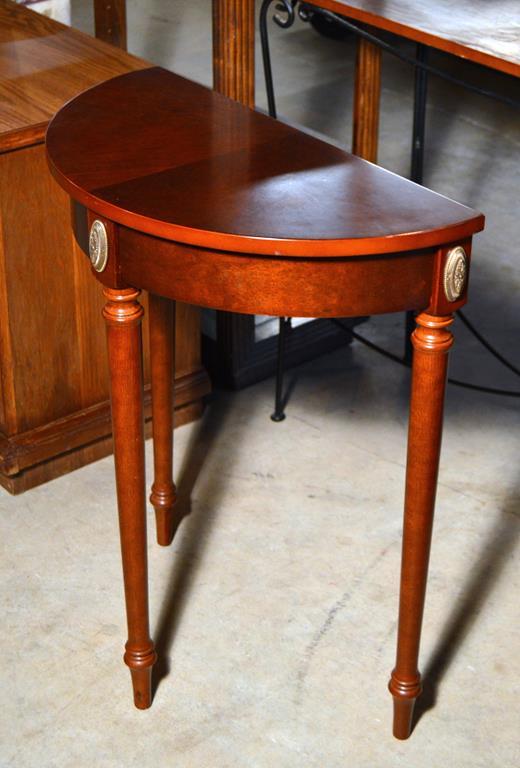 Bombay Company Mahogany Demilune Side Table