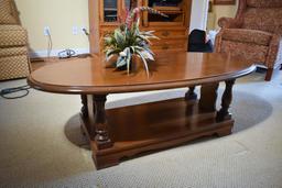 Athens Maple Oval Coffee Table