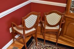 Pair Of Vintage Shield Back Master Dining Chairs