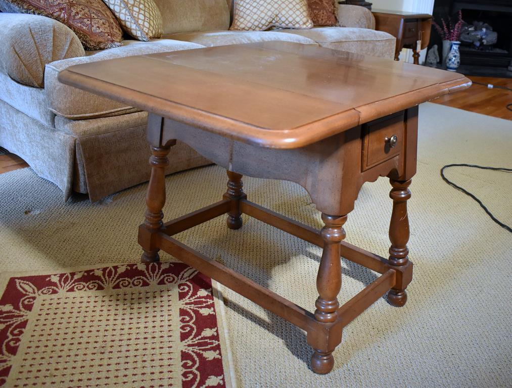 Athens Maple Drop Leaf End Table (Matches Lot 8)