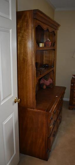 Oak Chest w/ Book Hutch, Lots 13-15 Match