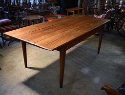 Antique 19th C. Southern Heart Pine Farm Table from Estate in Dacusville, SC