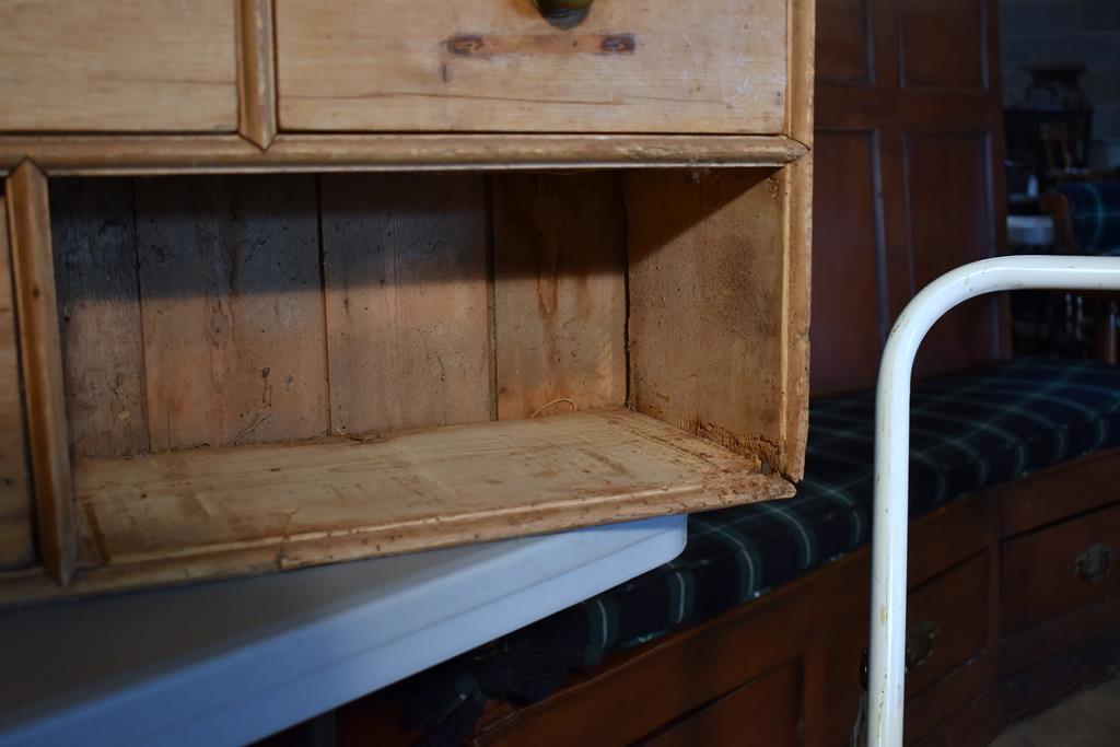 Antique 18th C. Apothecary Cabinet with Cut Nails