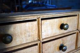 Antique 18th C. Apothecary Cabinet with Cut Nails