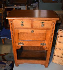 Antique 19th C. Barber's Cabinet from Barber Shop, Downtown Asheville, NC